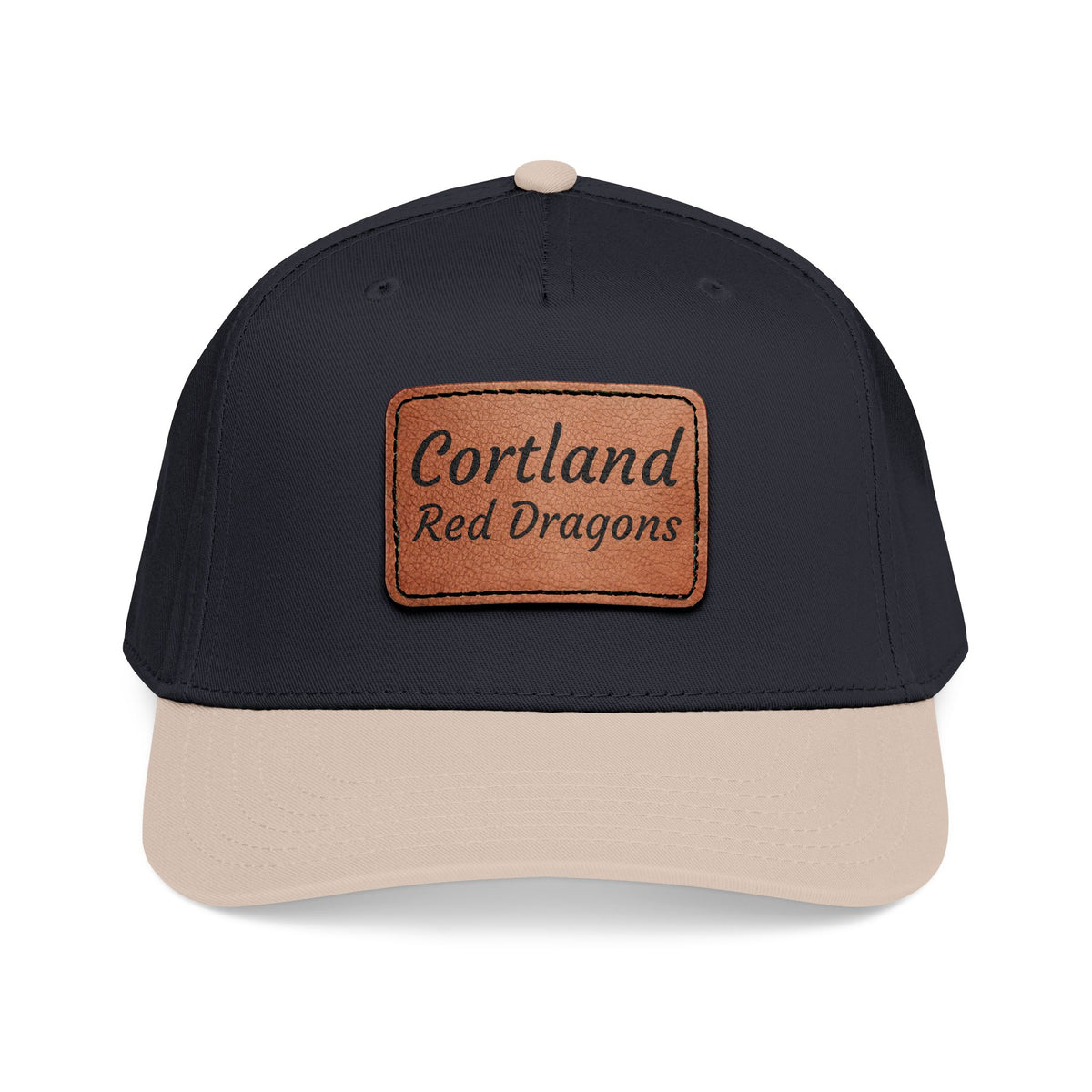Cortland Leather Patch Cap