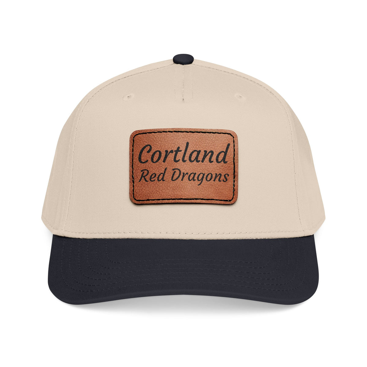 Cortland Leather Patch Cap