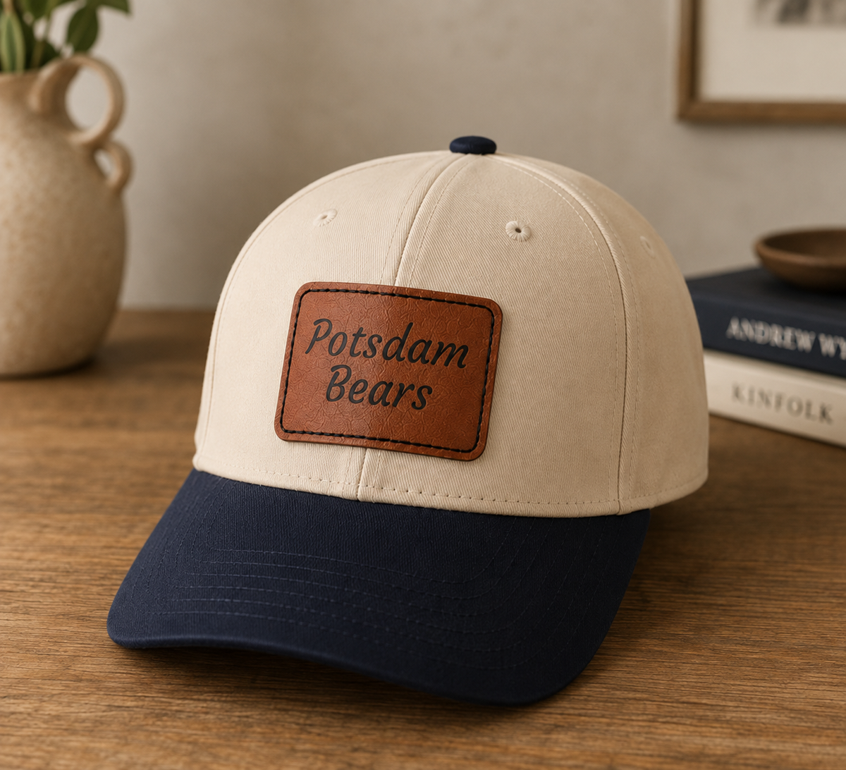 Potsdam Leather Patch Cap