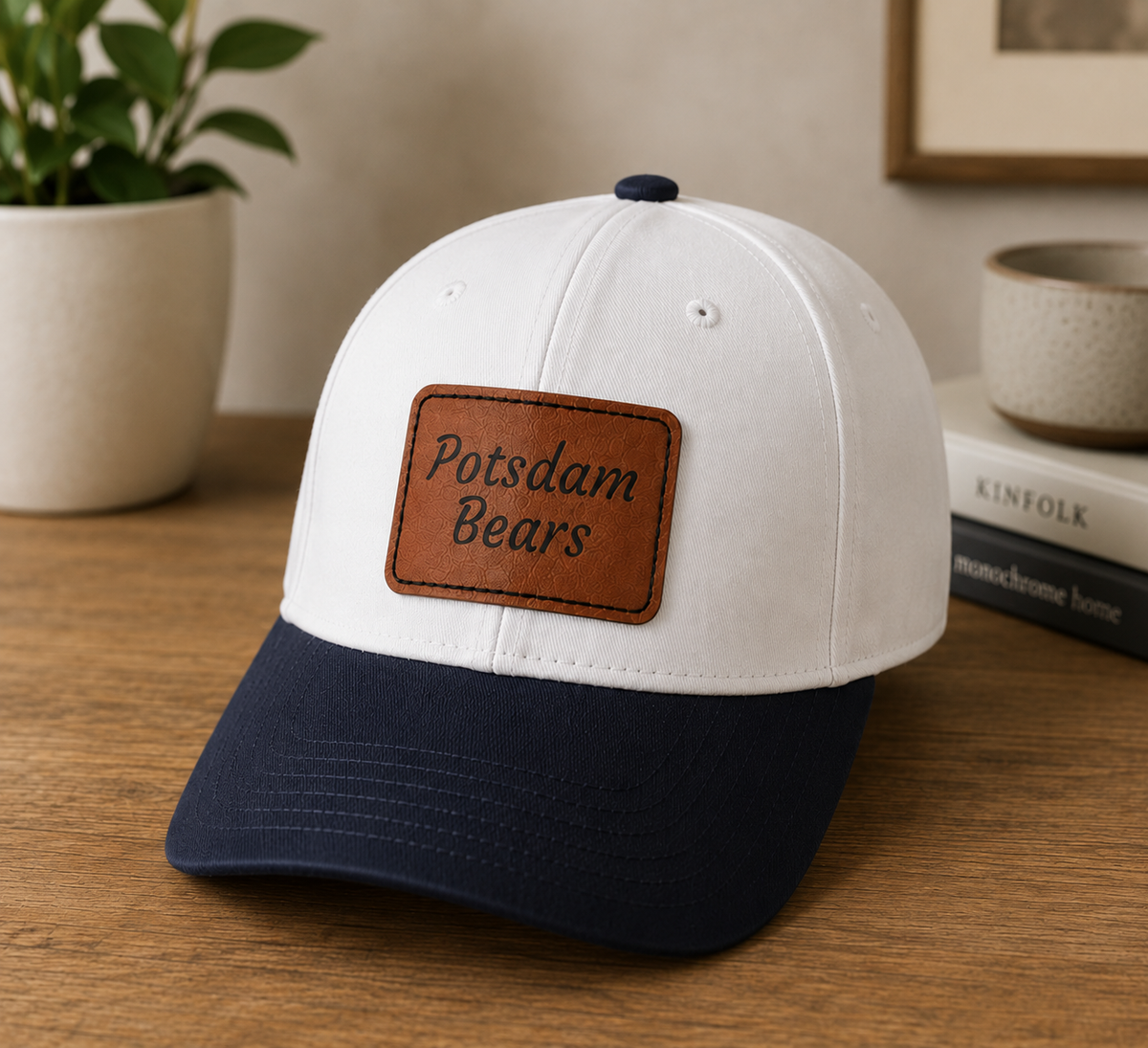 Potsdam Leather Patch Cap